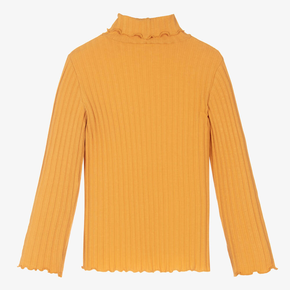 Yellow ribbed sweater 2025