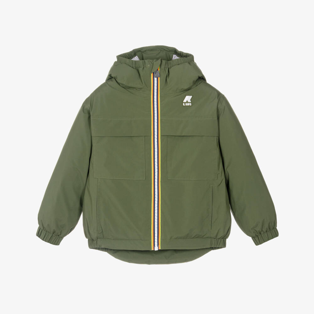 Il Gufo-Green Water Resistant Jacket | Childrensalon Outlet