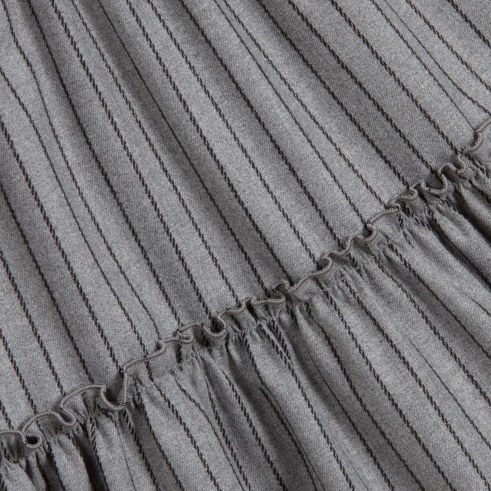 Il Gufo-Grey & Black Striped Dress | Childrensalon Outlet