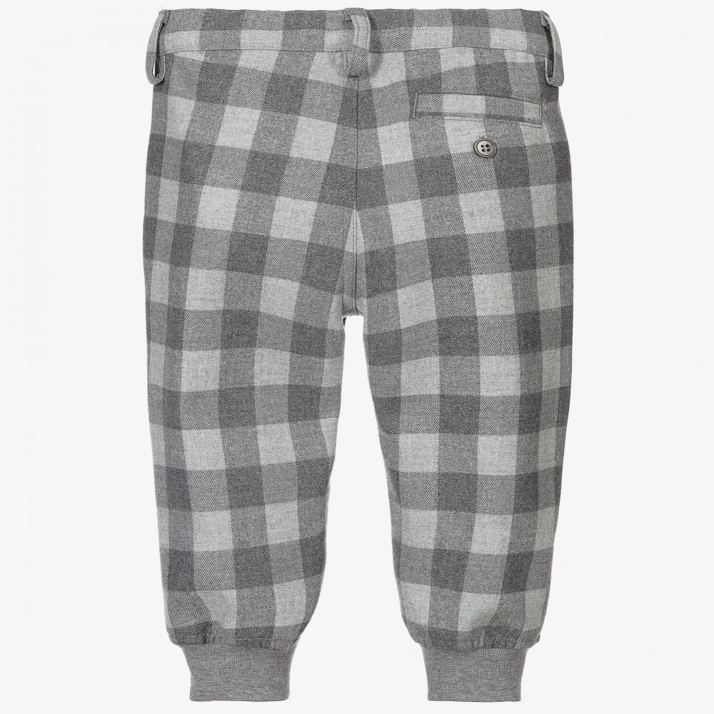 Il Gufo-Серые брюки в клетку | Childrensalon Outlet