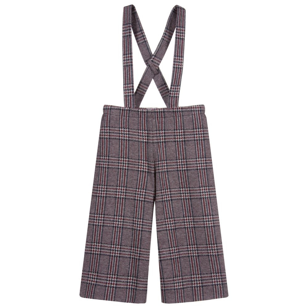 Il Gufo - Pantalon large gris à carreaux | Childrensalon