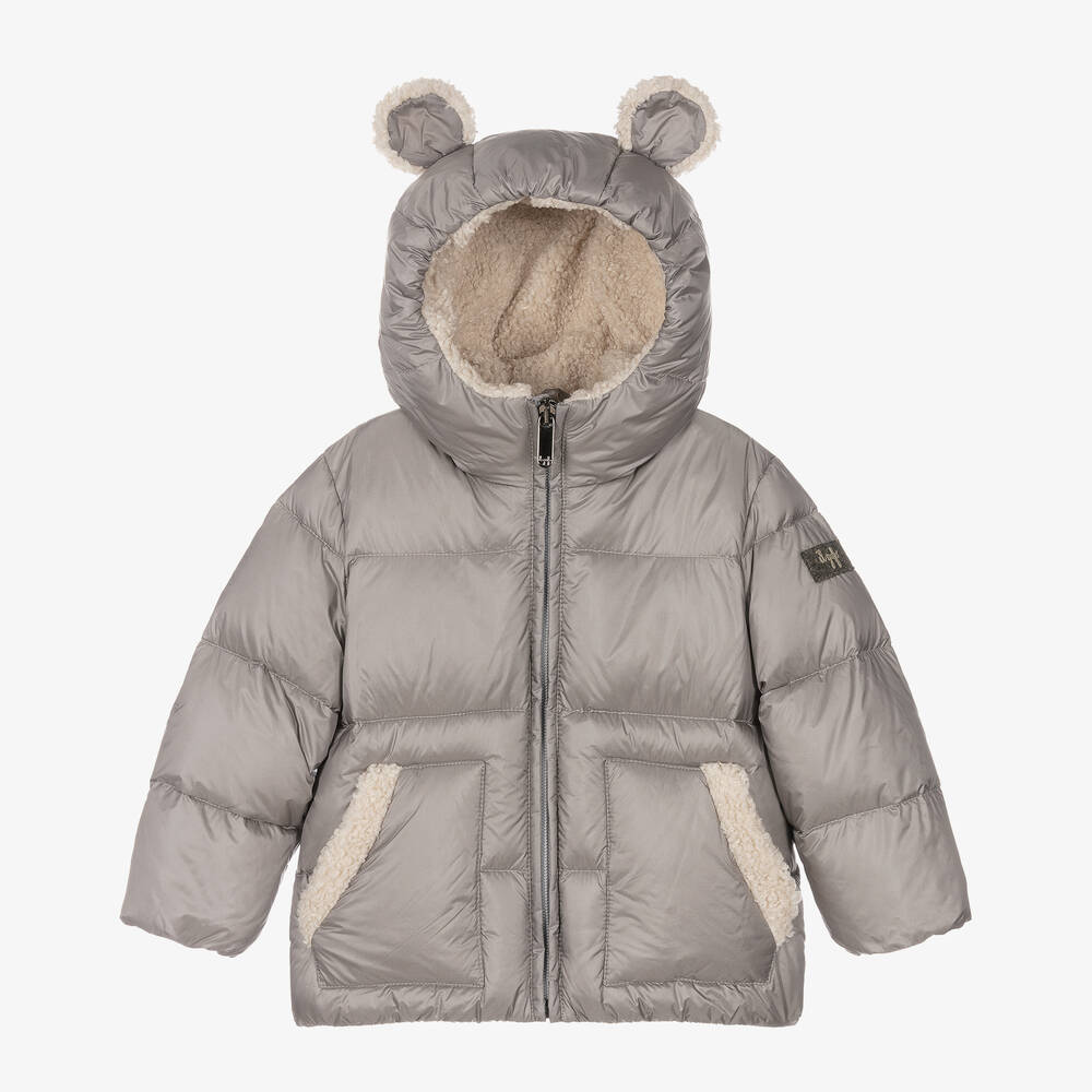 Il Gufo - Grey Down Padded Jacket | Childrensalon