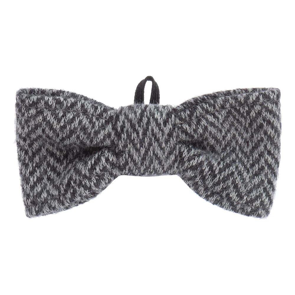 Il Gufo - Grey Flannel Bow Tie  | Childrensalon
