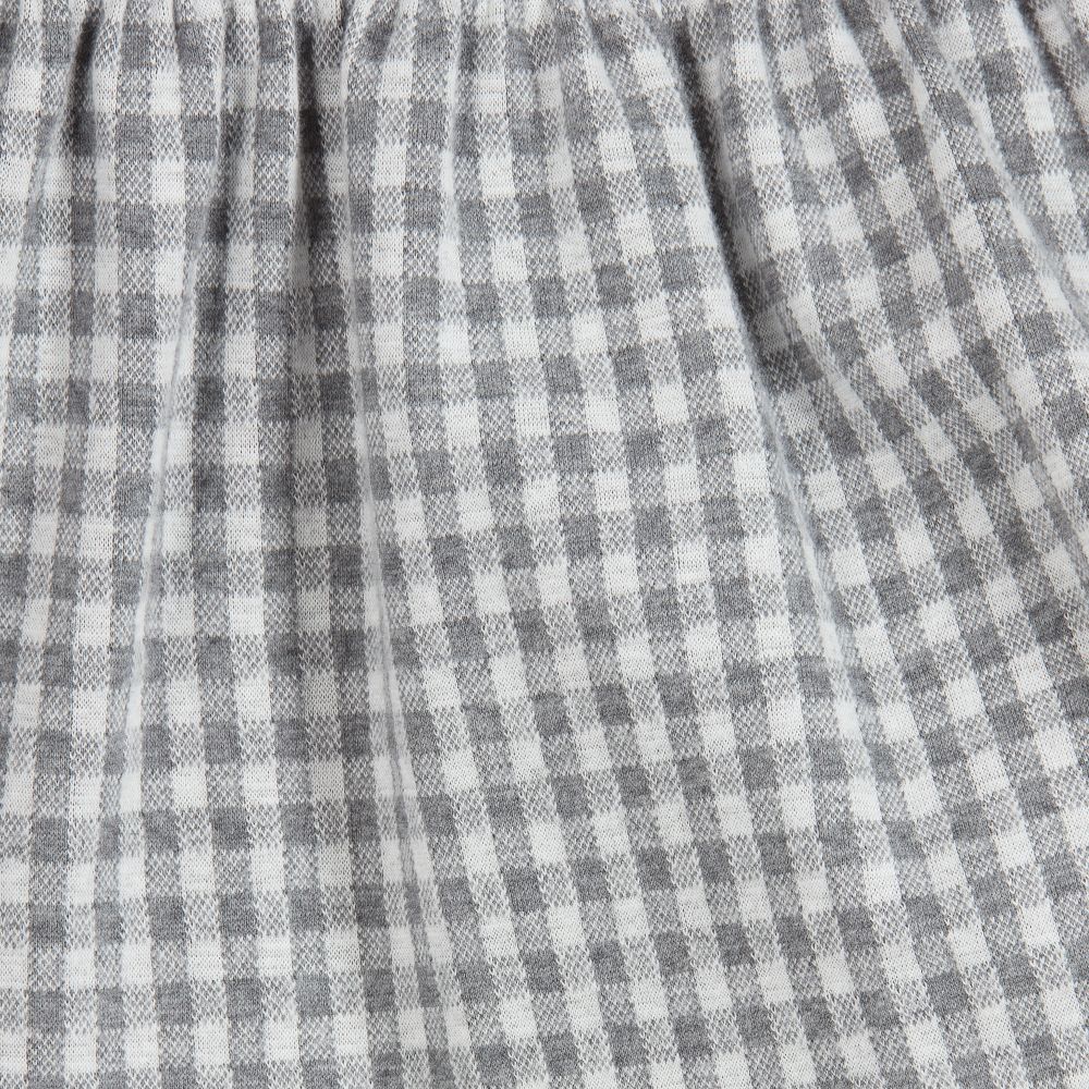 Il Gufo - Grey Gingham Cotton Dress | Childrensalon Outlet