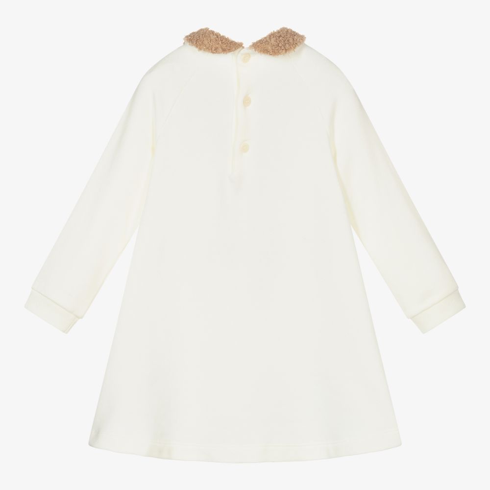 Il Gufo-فستان قطن جيرسي لون عاجي | Childrensalon Outlet