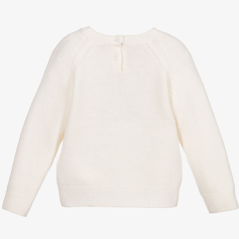 Il Gufo - Ivory Wool Knitted Sweater | Childrensalon Outlet