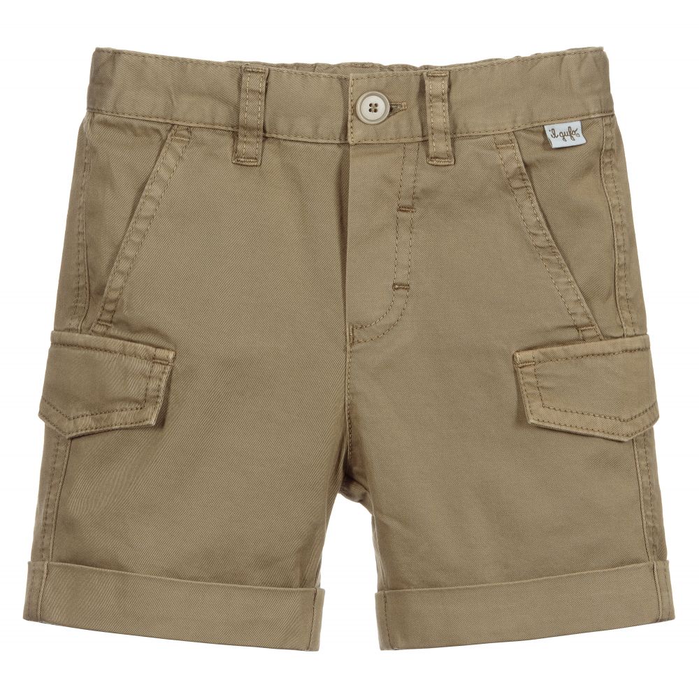 Il Gufo Khaki Green Cargo Shorts Childrensalon Outlet