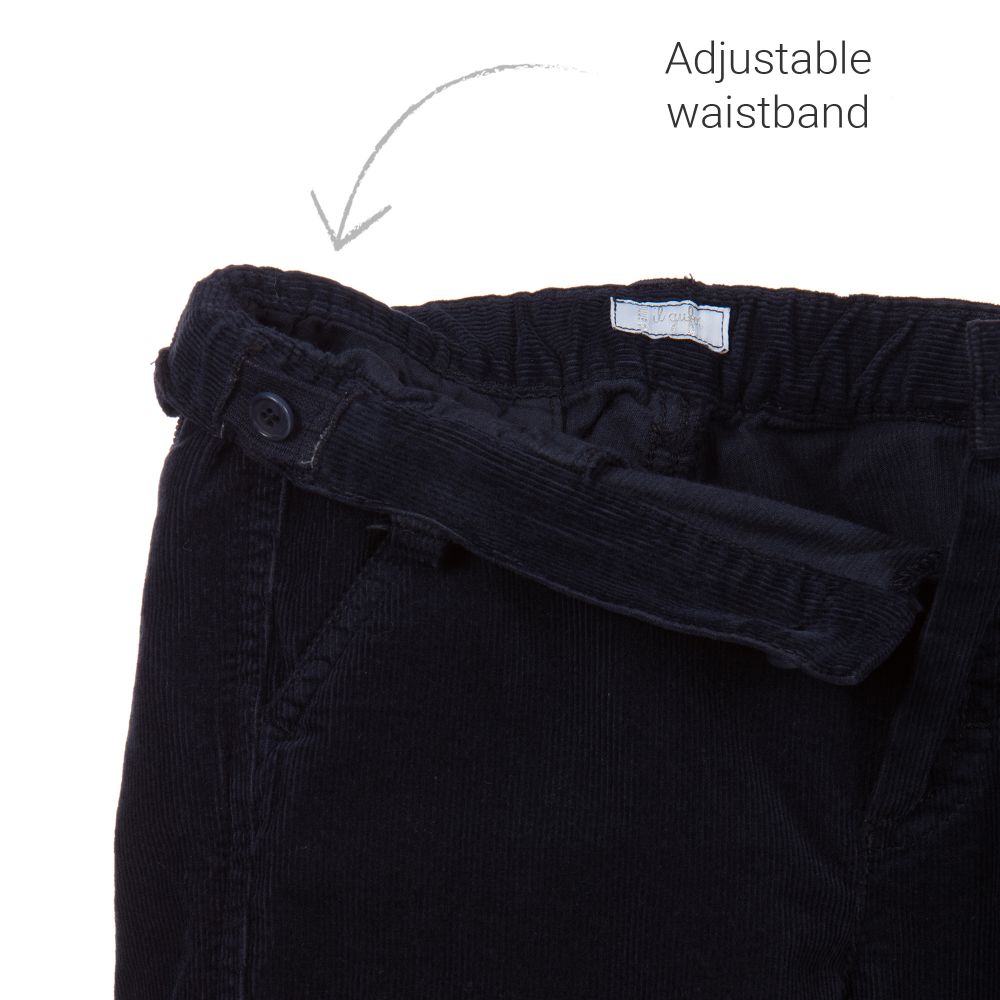 Il Gufo-Темно-синие вельветовые брюки | Childrensalon Outlet