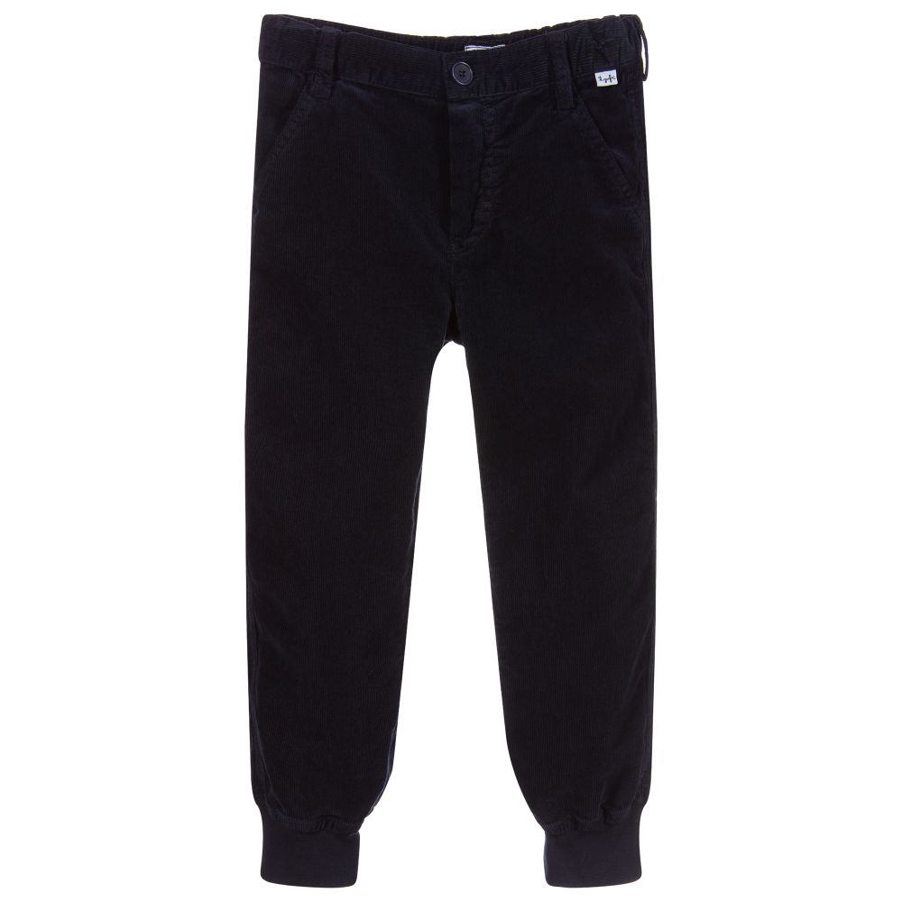 Il Gufo - Navy Blue Corduroy Trousers | Childrensalon