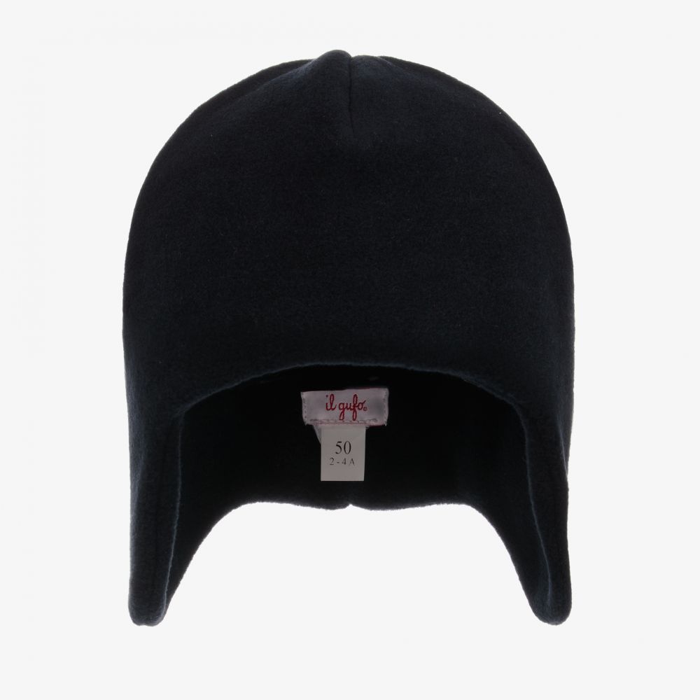 Il Gufo-Темно-синяя флисовая шапка | Childrensalon Outlet