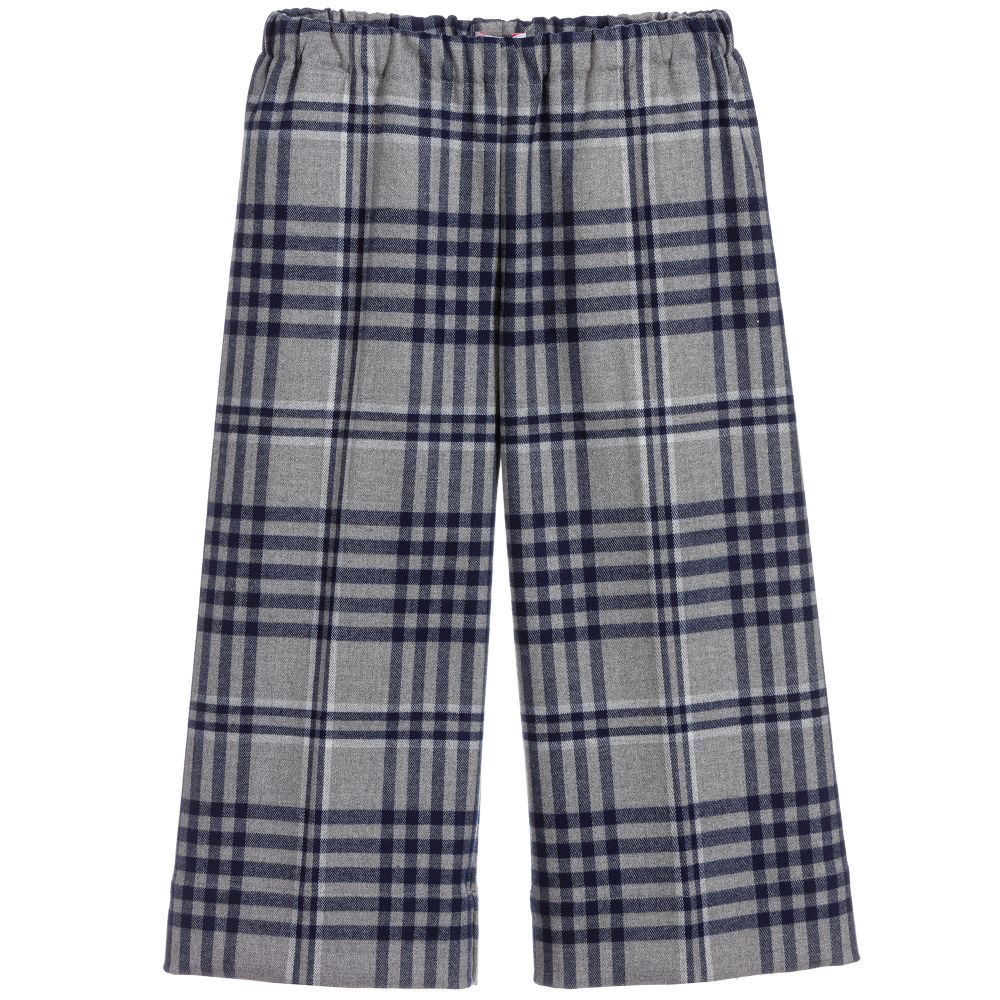 Il Gufo-Navy Blue & Grey Culottes | Childrensalon Outlet
