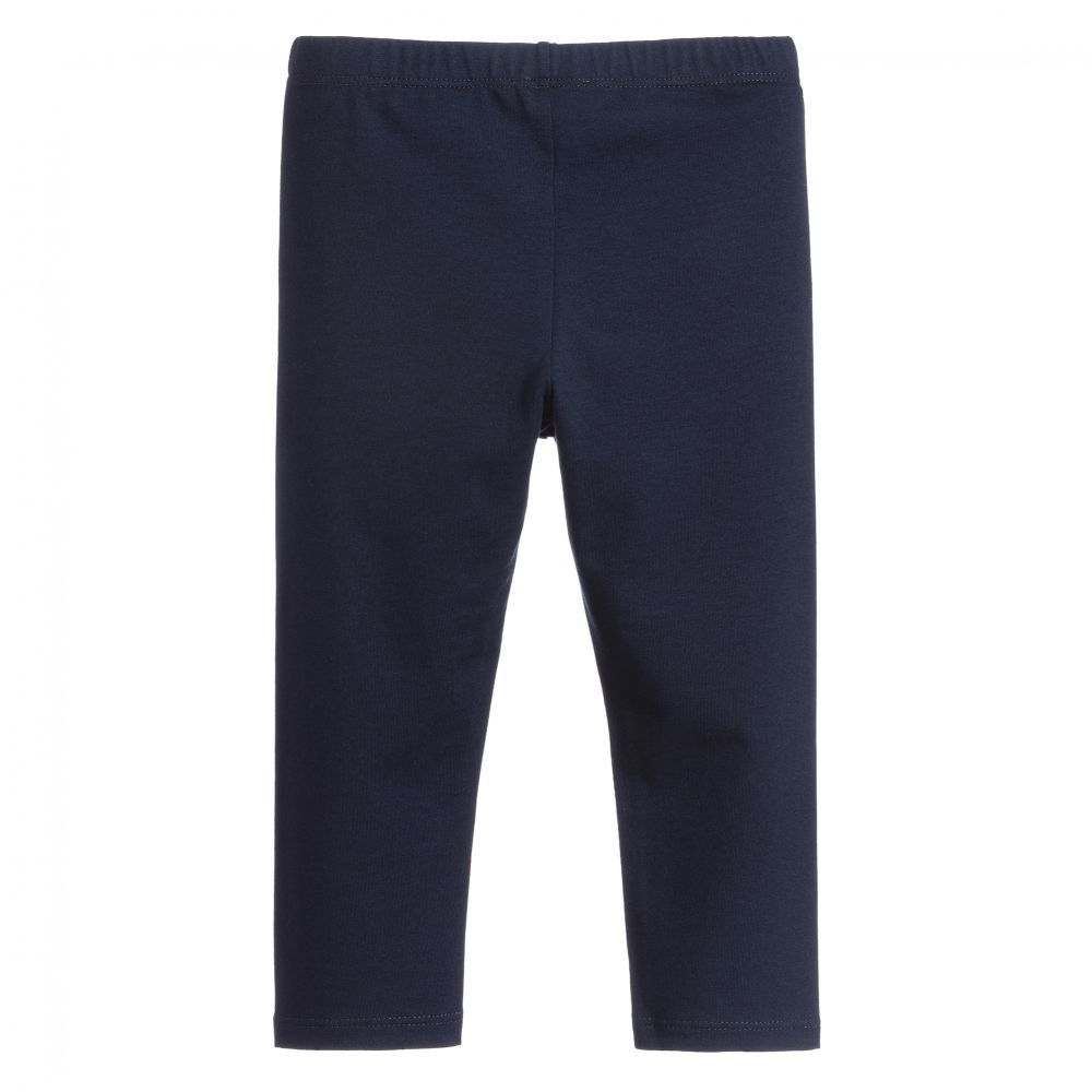 Il Gufo-Navy Blue Leggings | Childrensalon Outlet