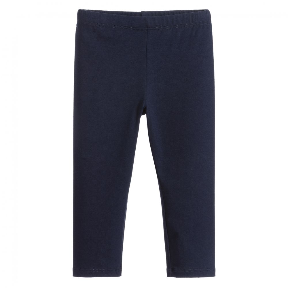 Il Gufo-Navy Blue Leggings | Childrensalon Outlet