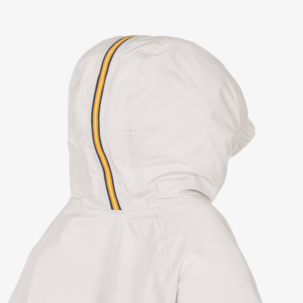 Il Gufo-Pale Beige K-Way Padded Baby Snowsuit | Childrensalon Outlet