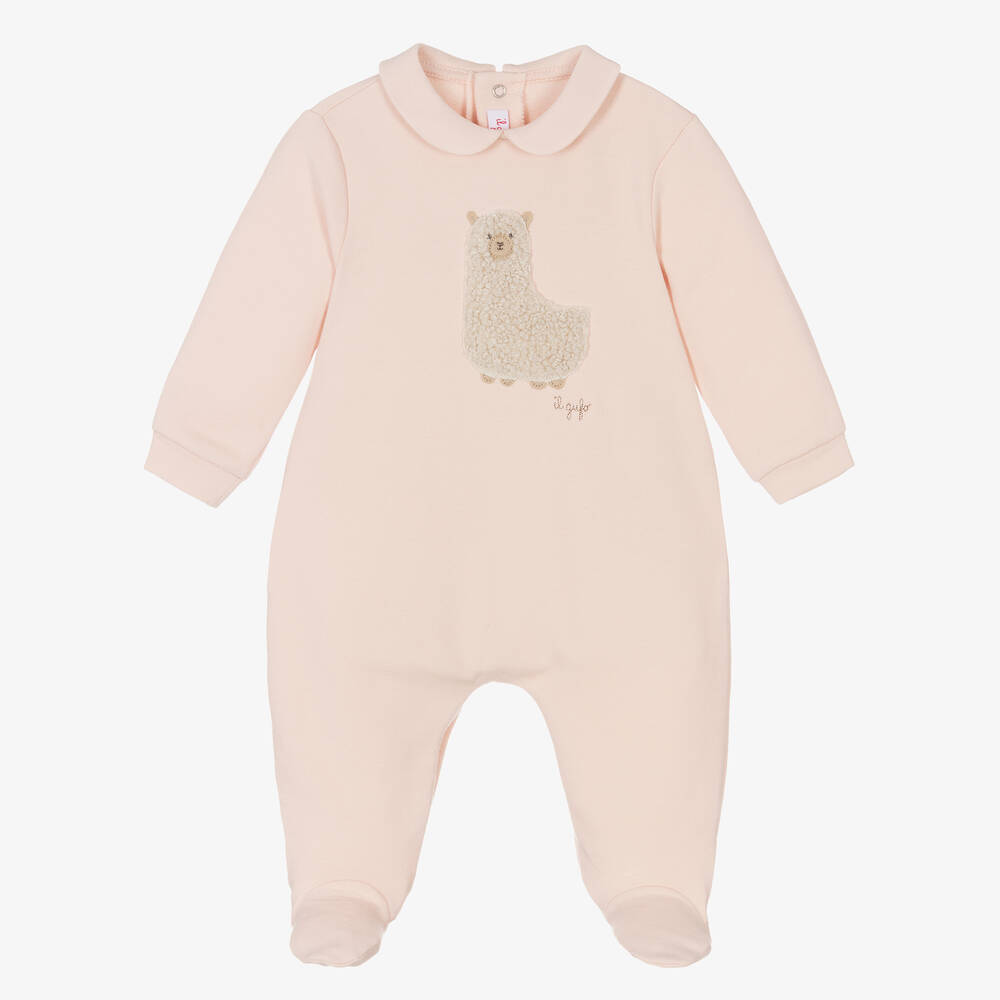 Il Gufo - Pink Cotton Babygrow | Childrensalon