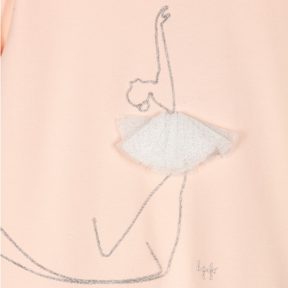Il Gufo-Розовое платье-свитшот из хлопка | Childrensalon Outlet