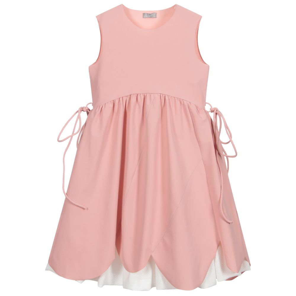 Il Gufo - Rosa Kleid mit Unterrock | Childrensalon