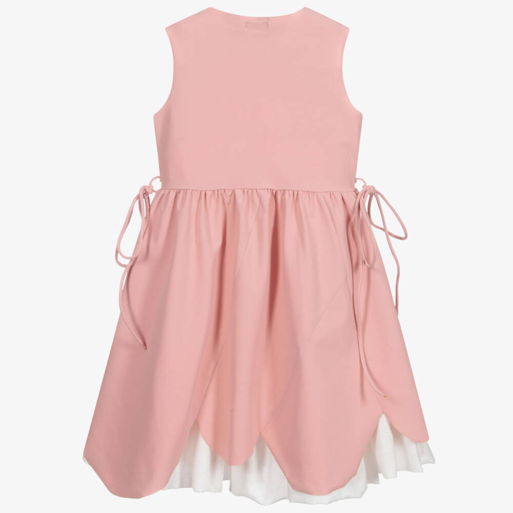 Il Gufo-Pink Dress & Slip Set | Childrensalon Outlet