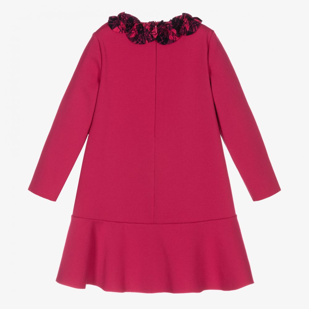 Il Gufo-Розовое платье из джерси «миланский ластик» | Childrensalon Outlet