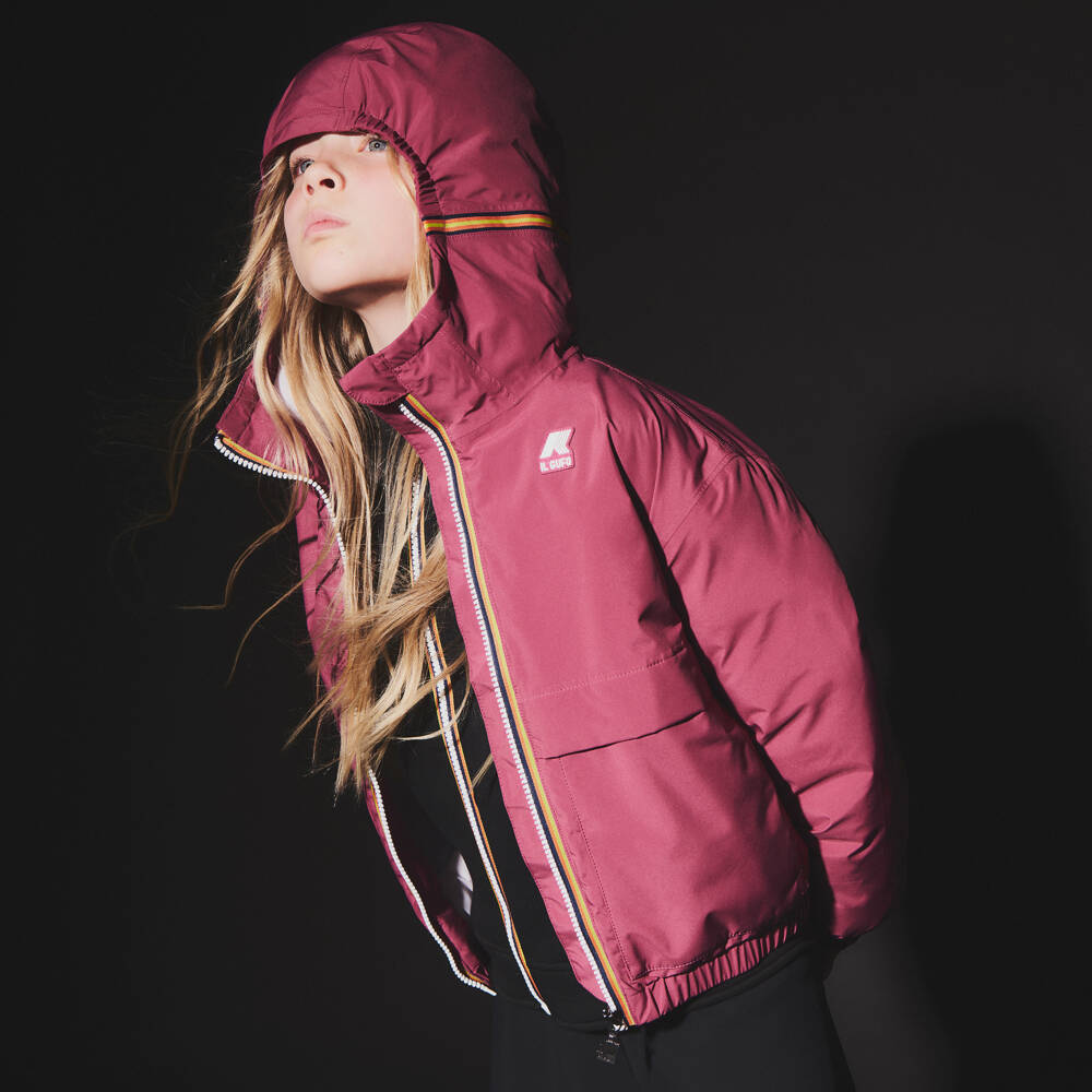 Il Gufo-Pink Water Resistant Rain Jacket | Childrensalon Outlet