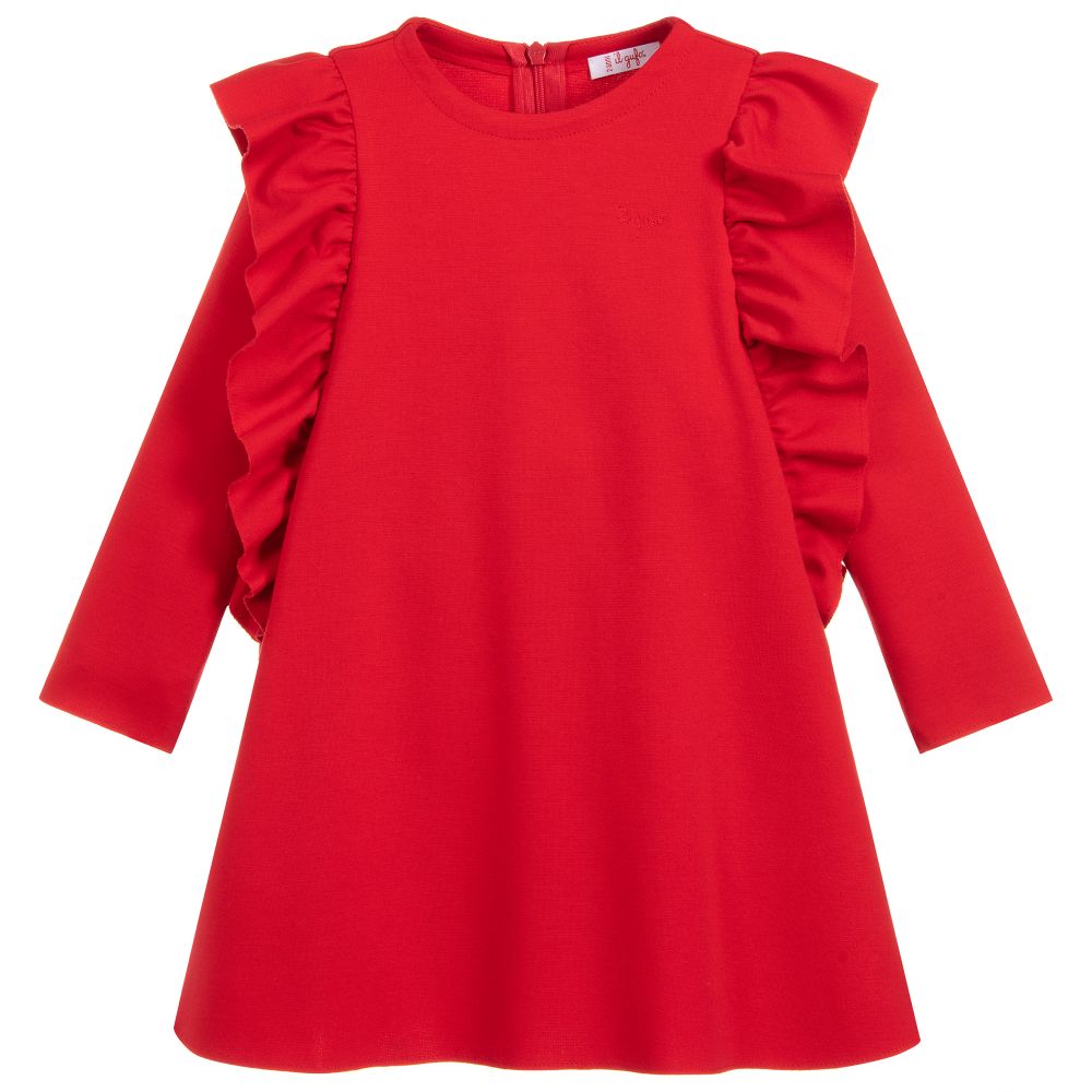 Il Gufo - Red Milano Jersey Dress | Childrensalon