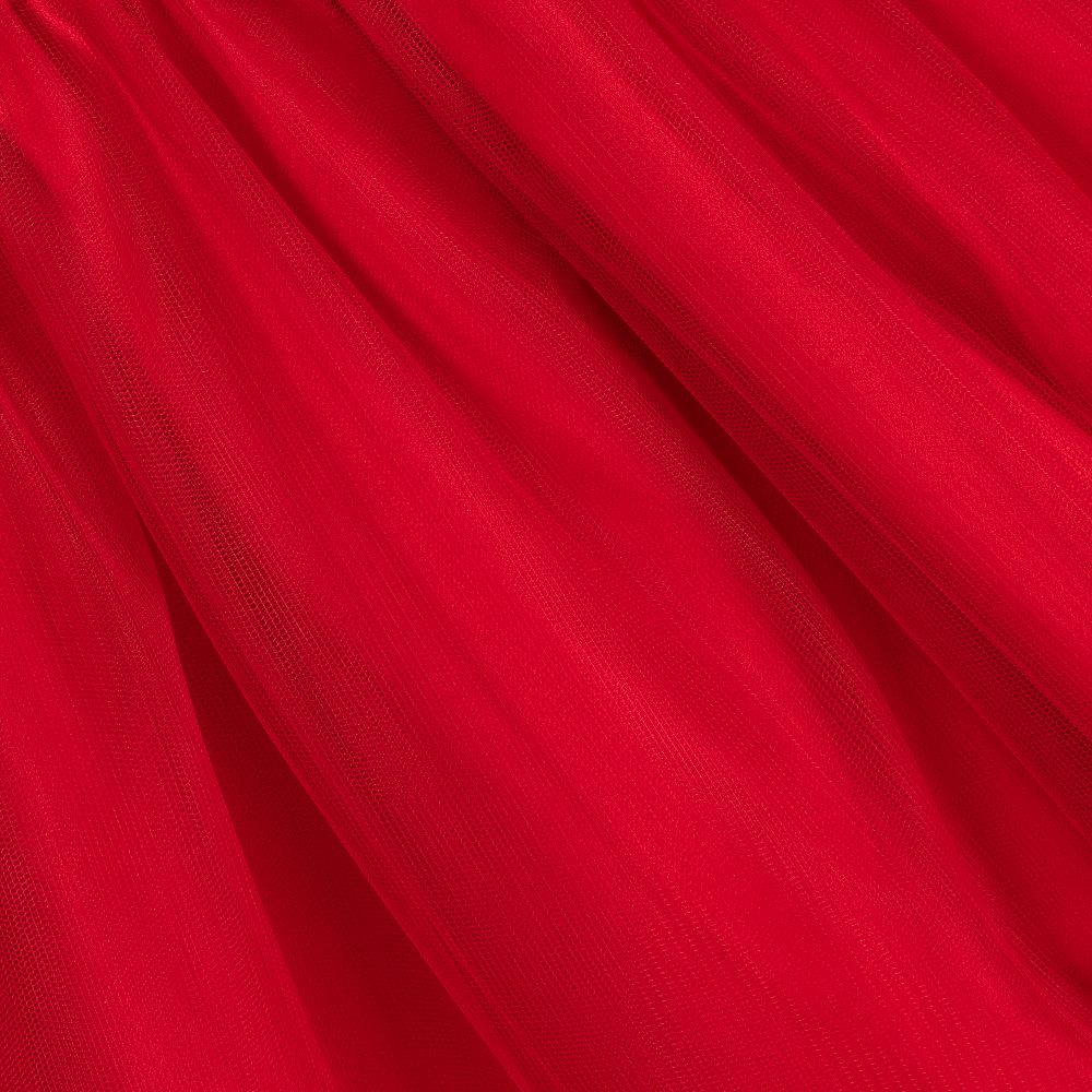 Il Gufo-Red Velvet & Tulle Dress | Childrensalon Outlet