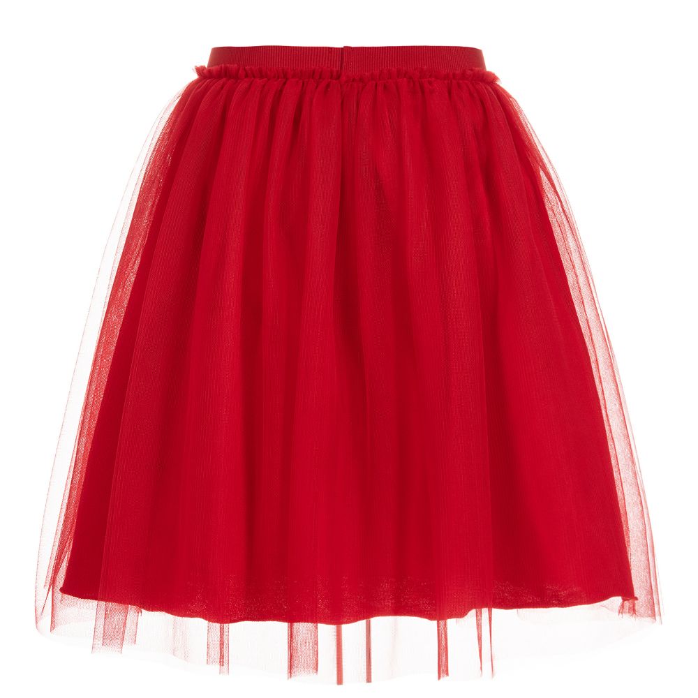 Il Gufo - Teen Girls Red Tulle Skirt | Childrensalon Outlet