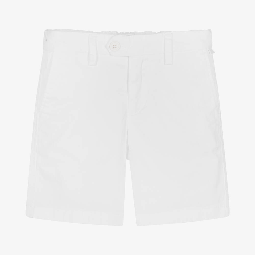 Il Gufo - Белые хлопковые шорты-бермуды | Childrensalon