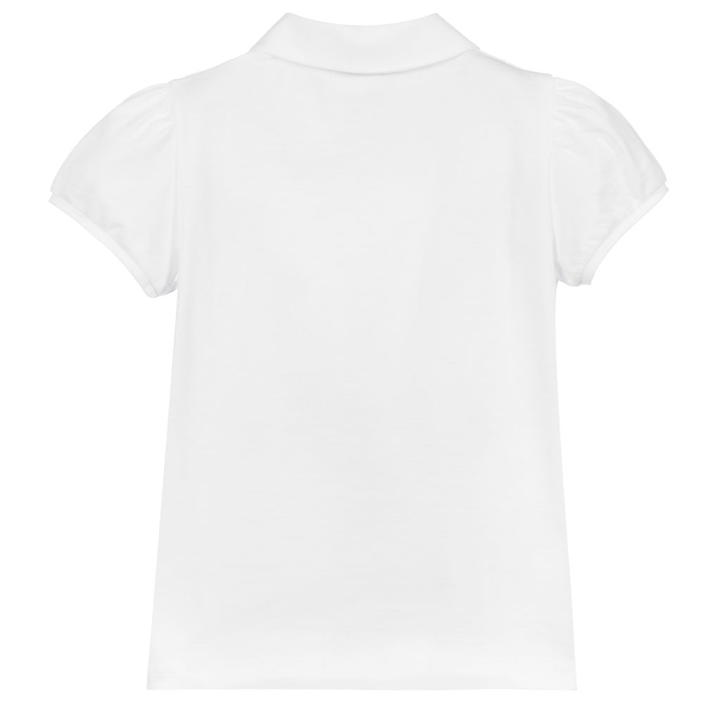 Il Gufo-Белая рубашка поло из хлопка | Childrensalon Outlet