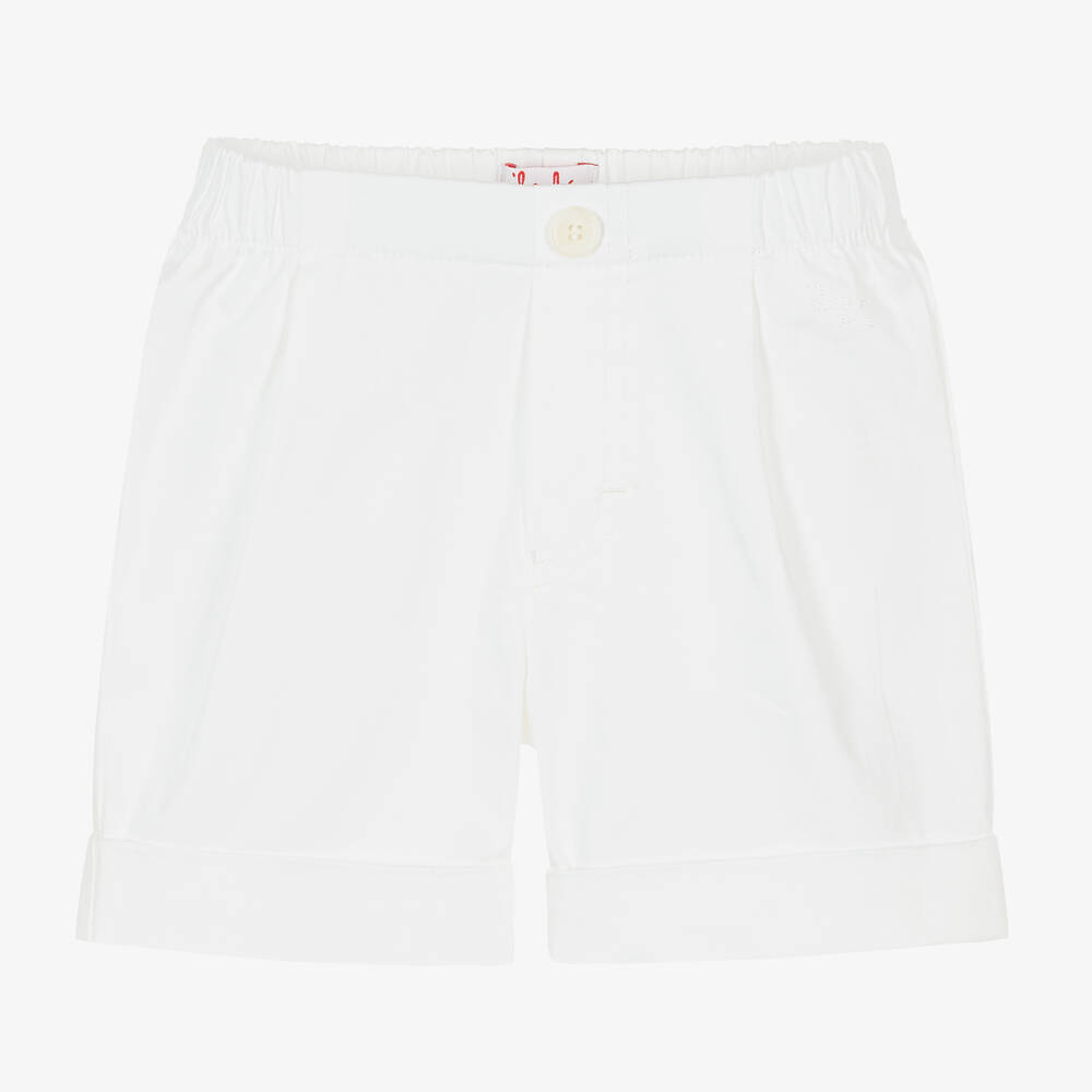 White cotton shorts for girls outlet