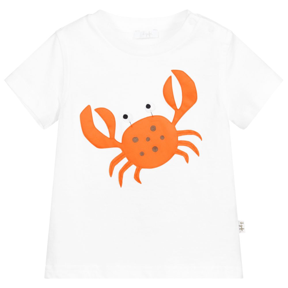 Il Gufo-Белая хлопковая футболка | Childrensalon Outlet