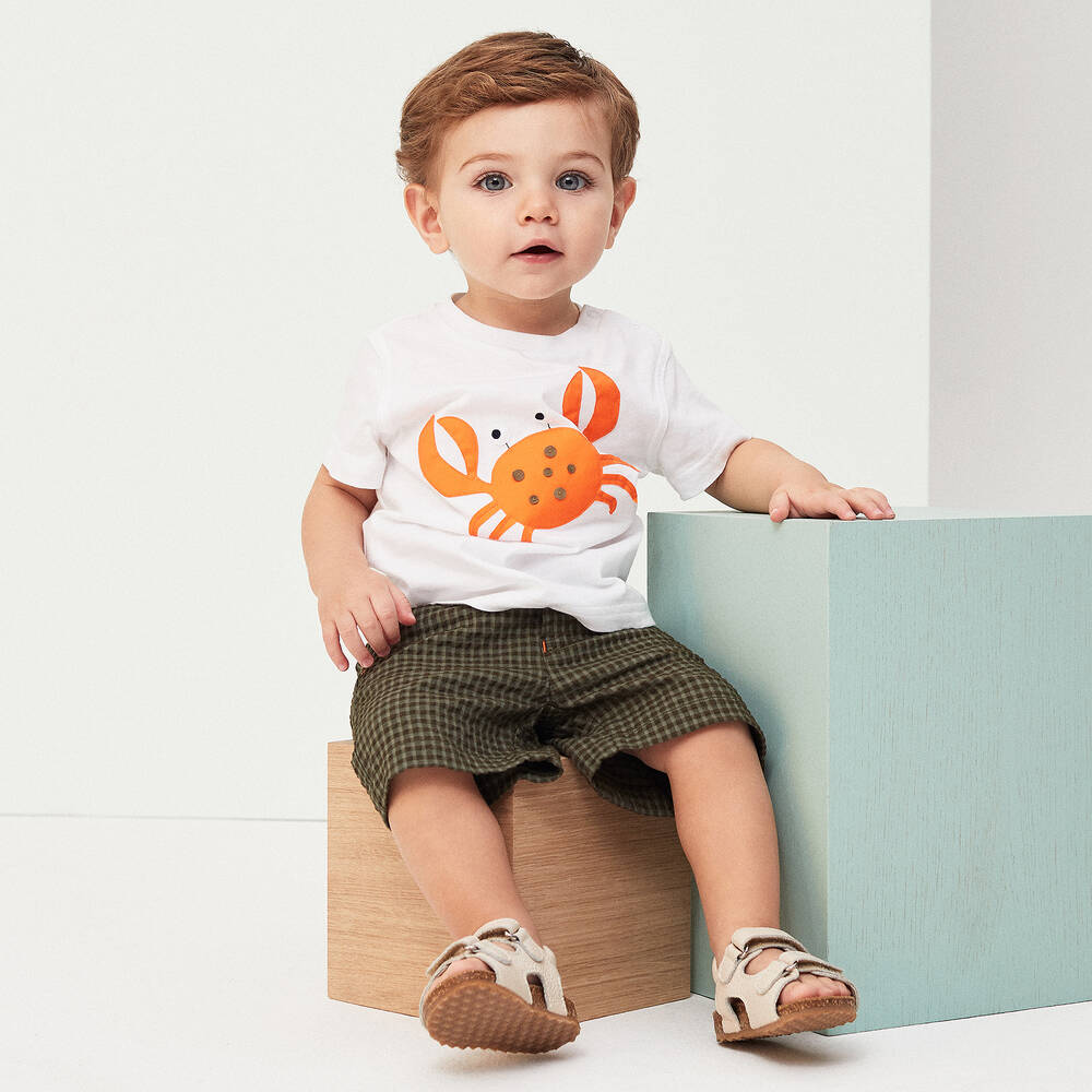 Il Gufo-White Cotton T-Shirt | Childrensalon Outlet