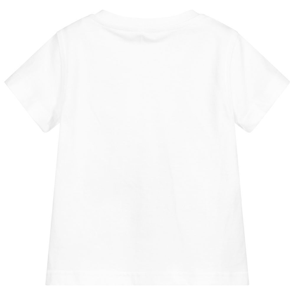 Il Gufo-White Cotton T-Shirt | Childrensalon Outlet
