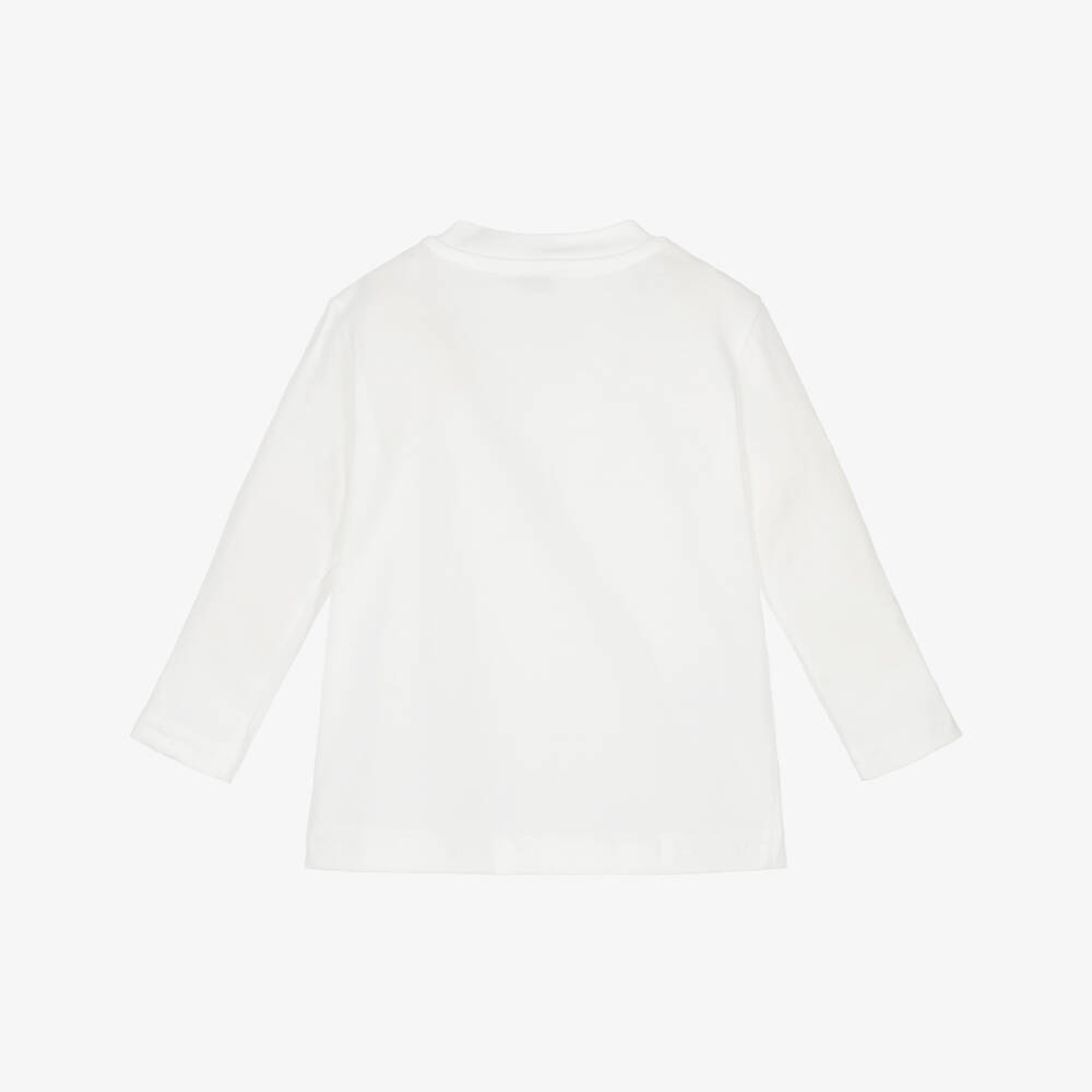 Il Gufo-White Dogs T-shirt | Childrensalon Outlet