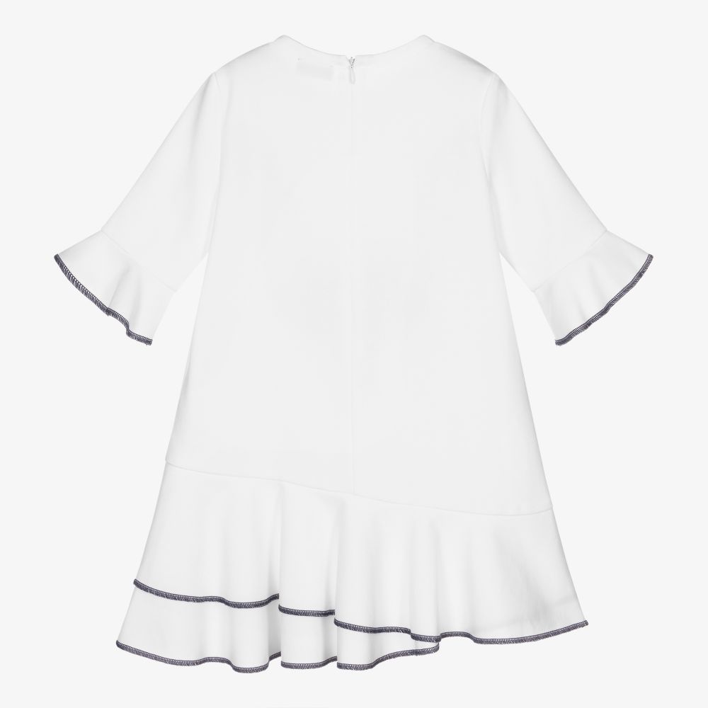 Il Gufo-فستان ميلانو جيرسي لون أبيض | Childrensalon Outlet