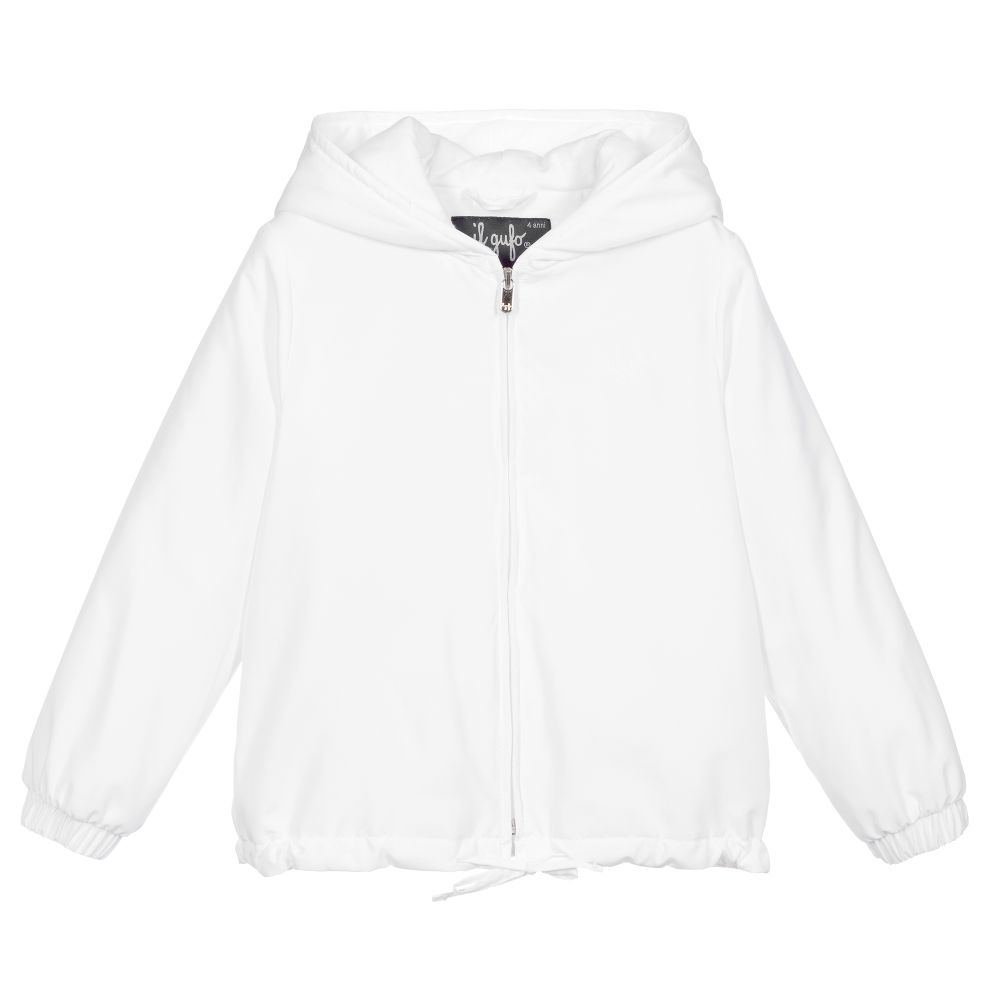 White zip up windbreaker 2025