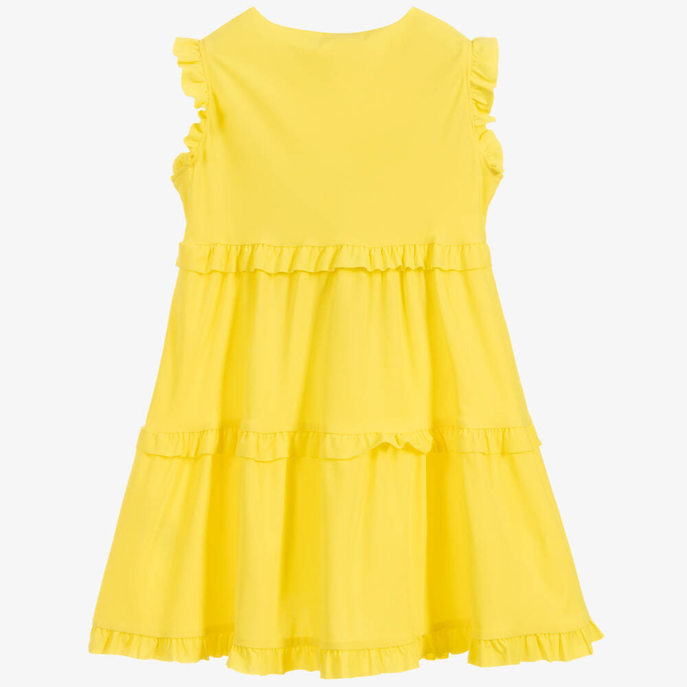 Il Gufo-Yellow Frilled Dress | Childrensalon Outlet