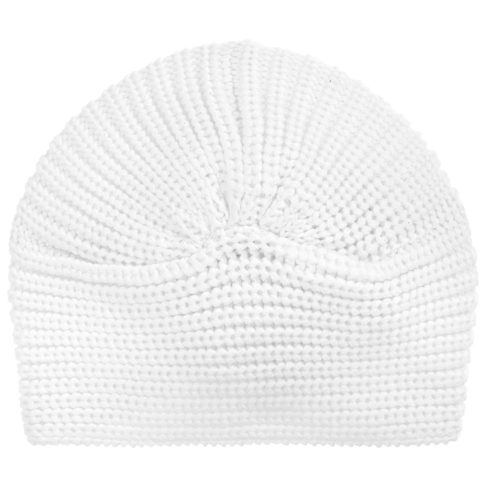 Il Trenino-Girls Ivory Wool Hat  | Childrensalon Outlet