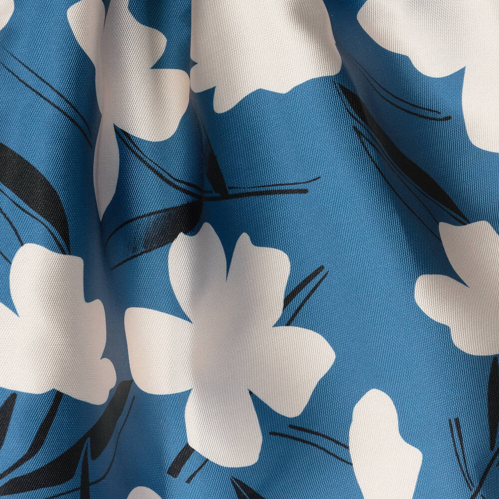 Irpa-فستان بطبعة ورود مزيج قطن لون عاجي وأزرق | Childrensalon Outlet