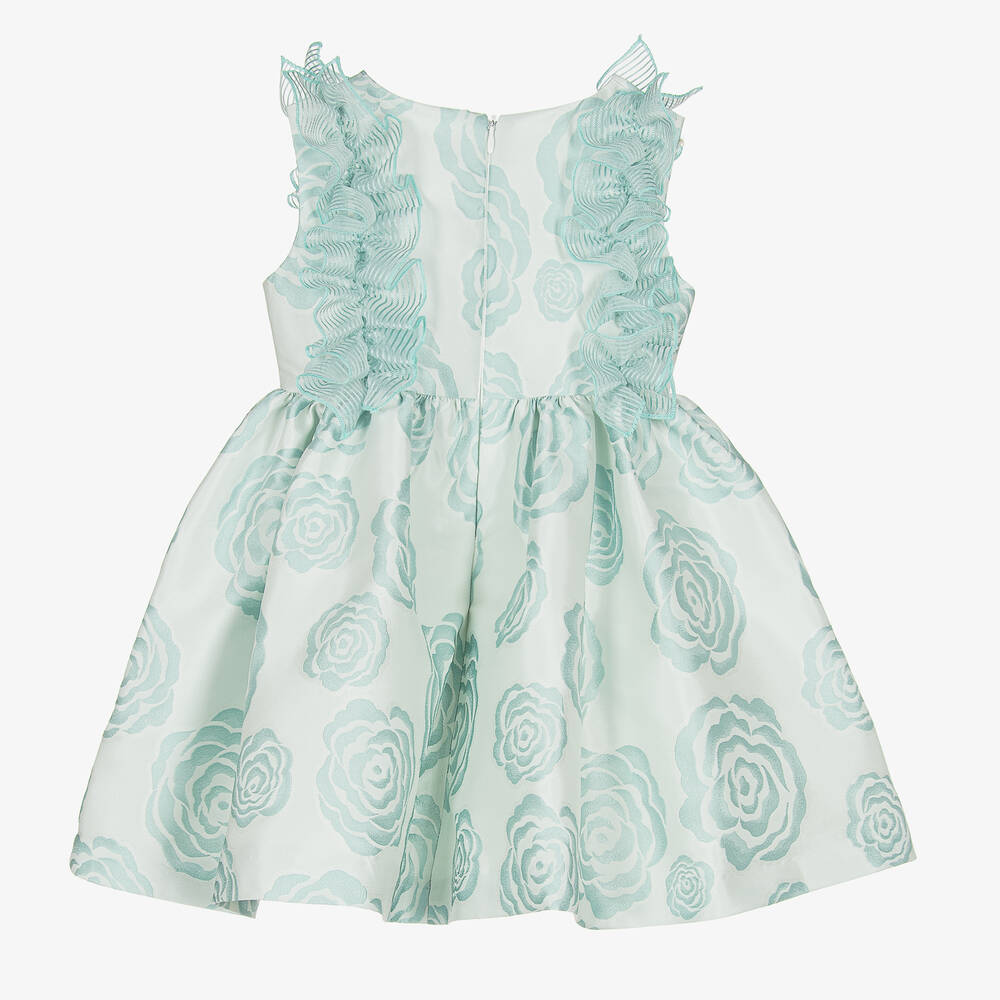 Irpa-Жаккардовое платье с голубыми розами | Childrensalon Outlet