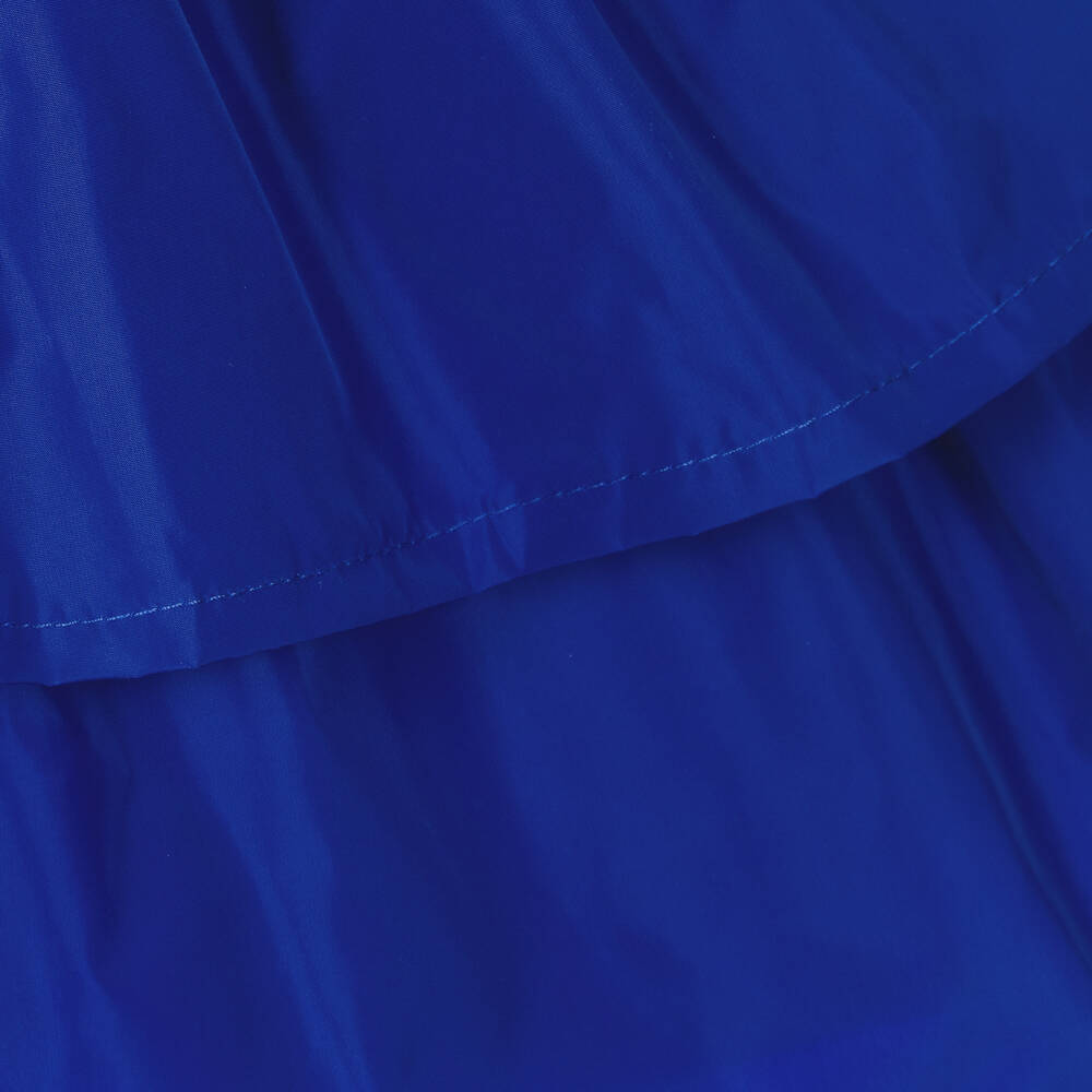 Irpa-Girls Blue Taffeta Dress | Childrensalon Outlet