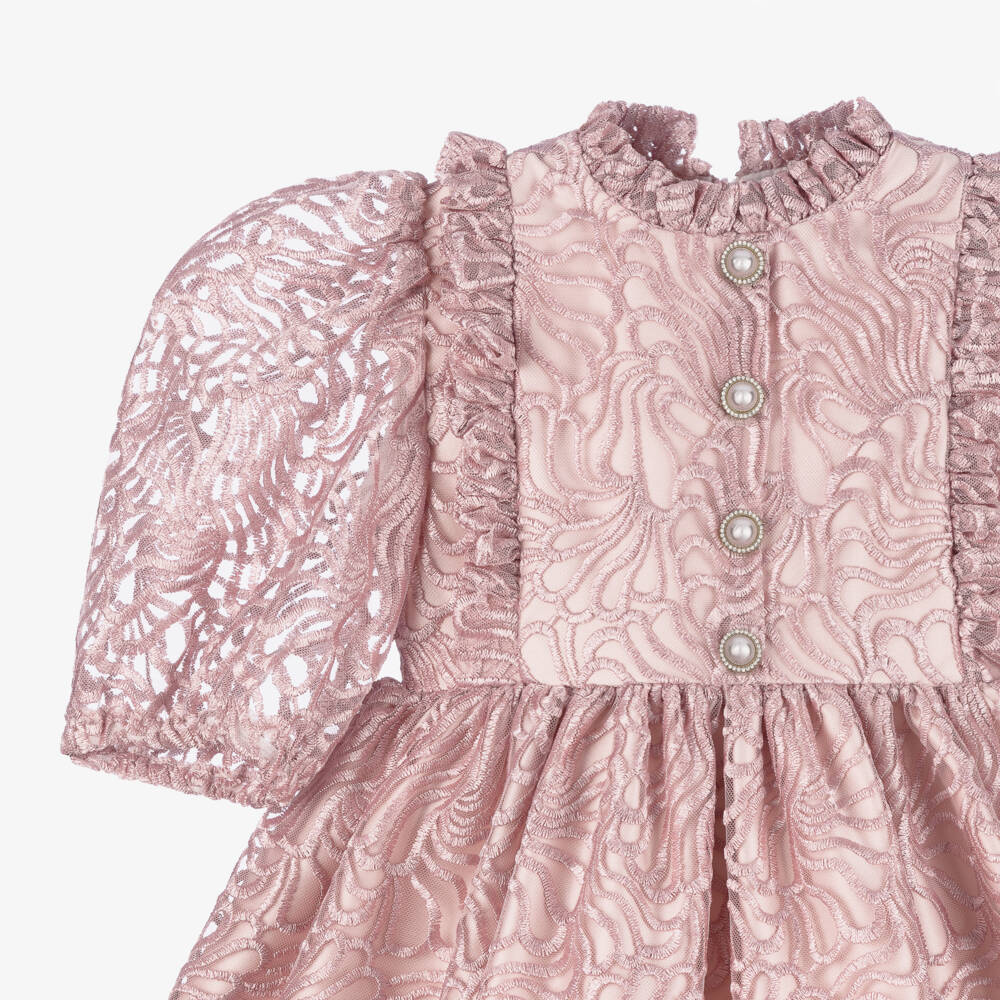 Irpa-Girls Blush Tulle Gown | Childrensalon Outlet