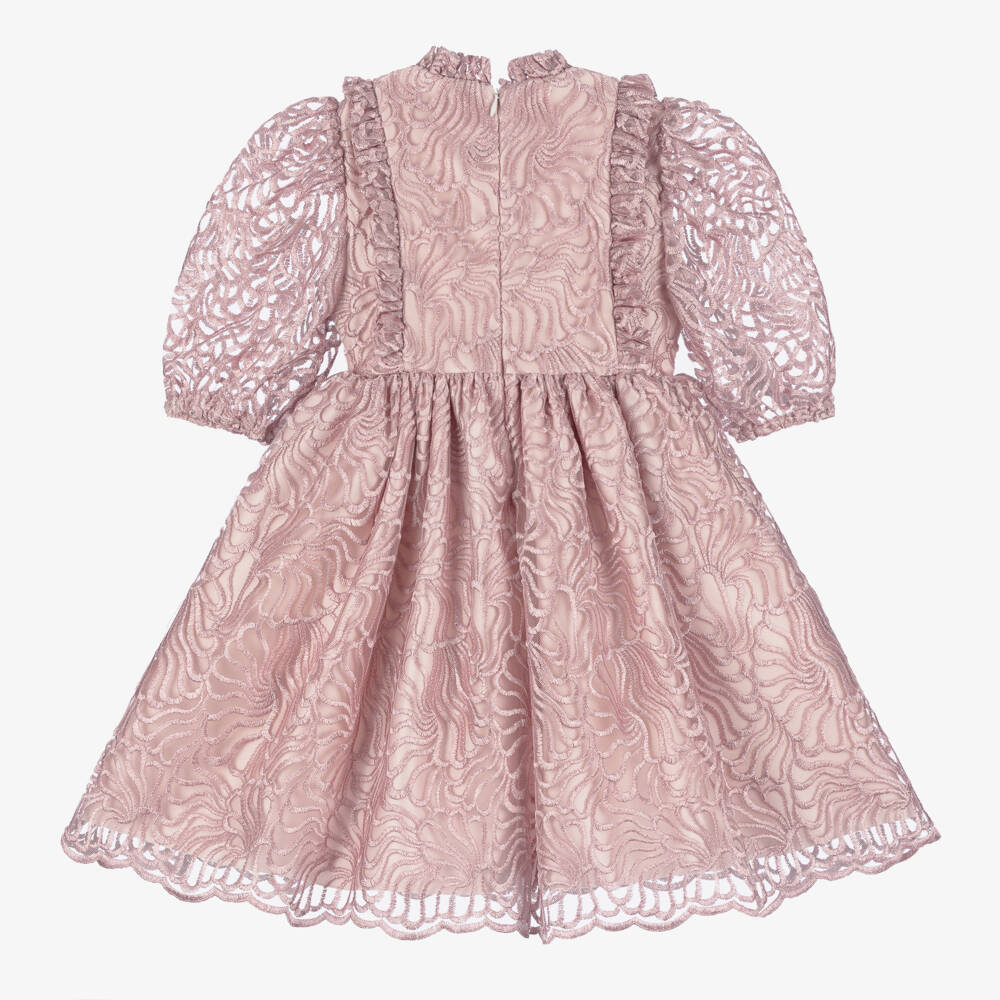 Irpa-Girls Blush Tulle Gown | Childrensalon Outlet