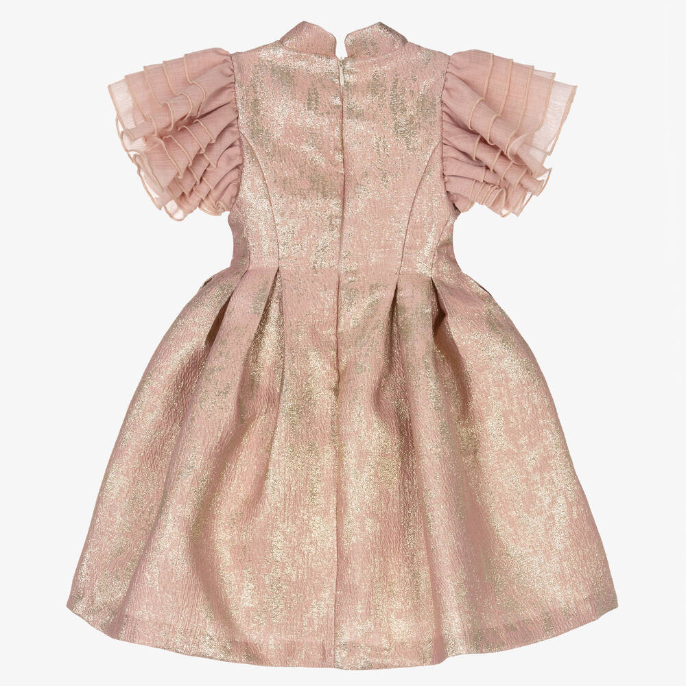 Irpa-فستان جاكارد لون زهري | Childrensalon Outlet