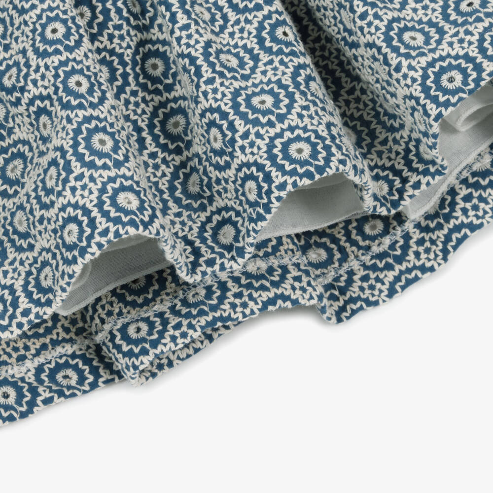 Irpa-فستان أزرق أنيق بنقشة للبنات | Childrensalon Outlet