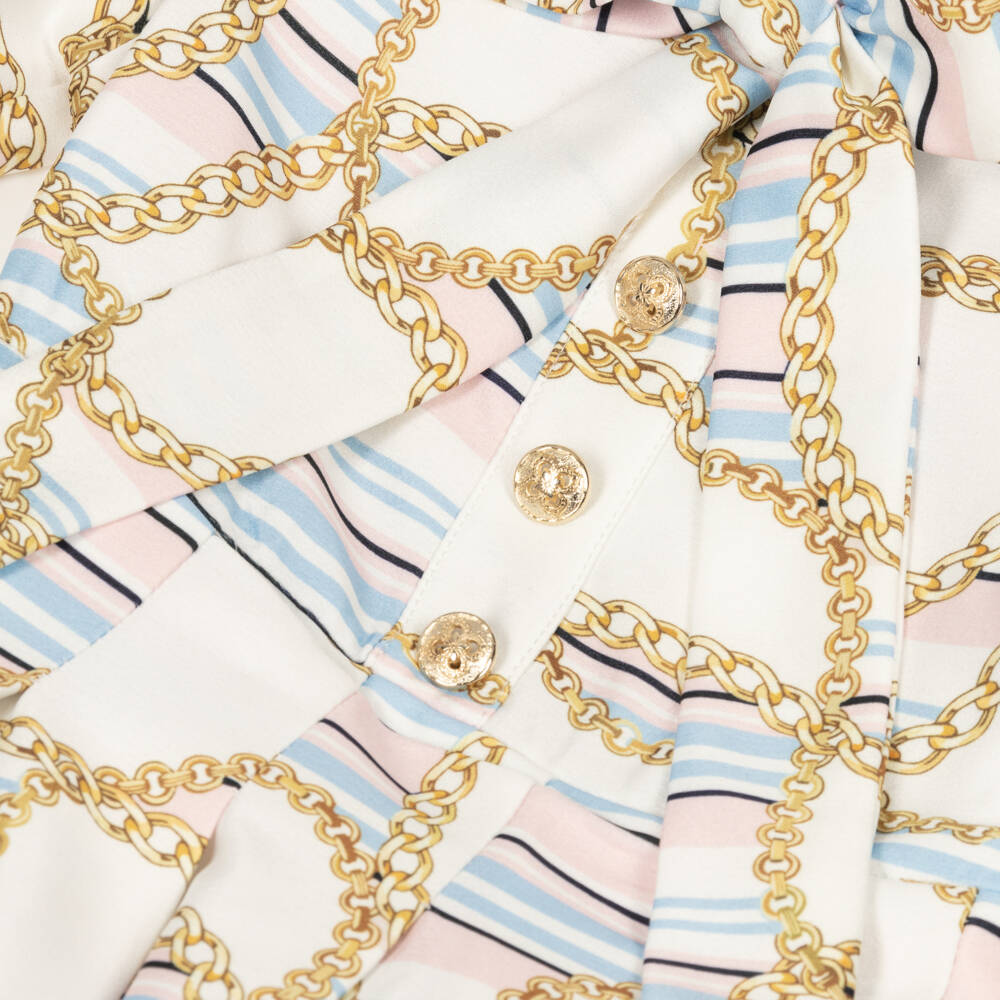 Irpa-Girls Elegant Chain Motif Dress | Childrensalon Outlet