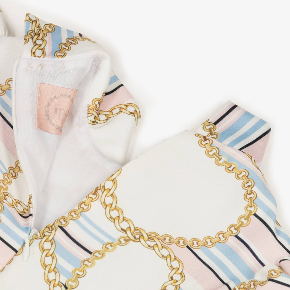 Irpa-Girls Elegant Chain Motif Dress | Childrensalon Outlet