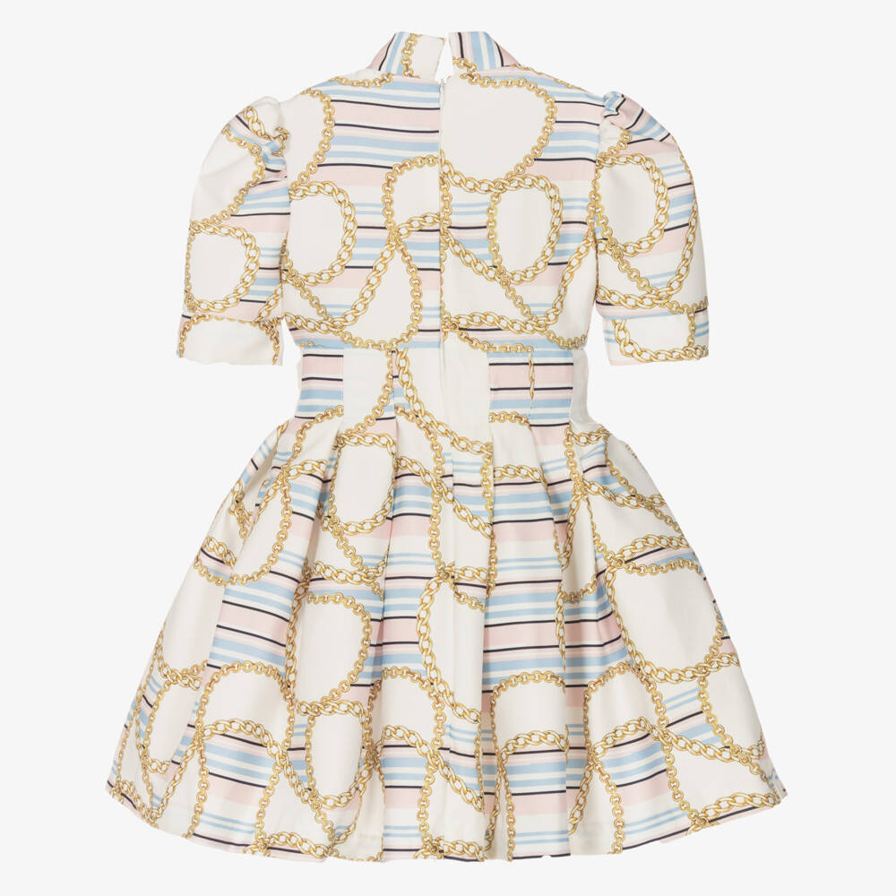 Irpa-Girls Elegant Chain Motif Dress | Childrensalon Outlet