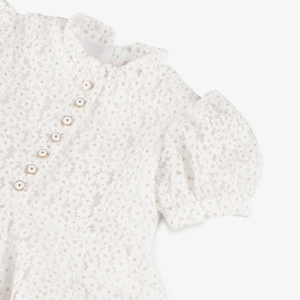 Irpa-Элегантное белое платье из тюля для девочек | Childrensalon Outlet