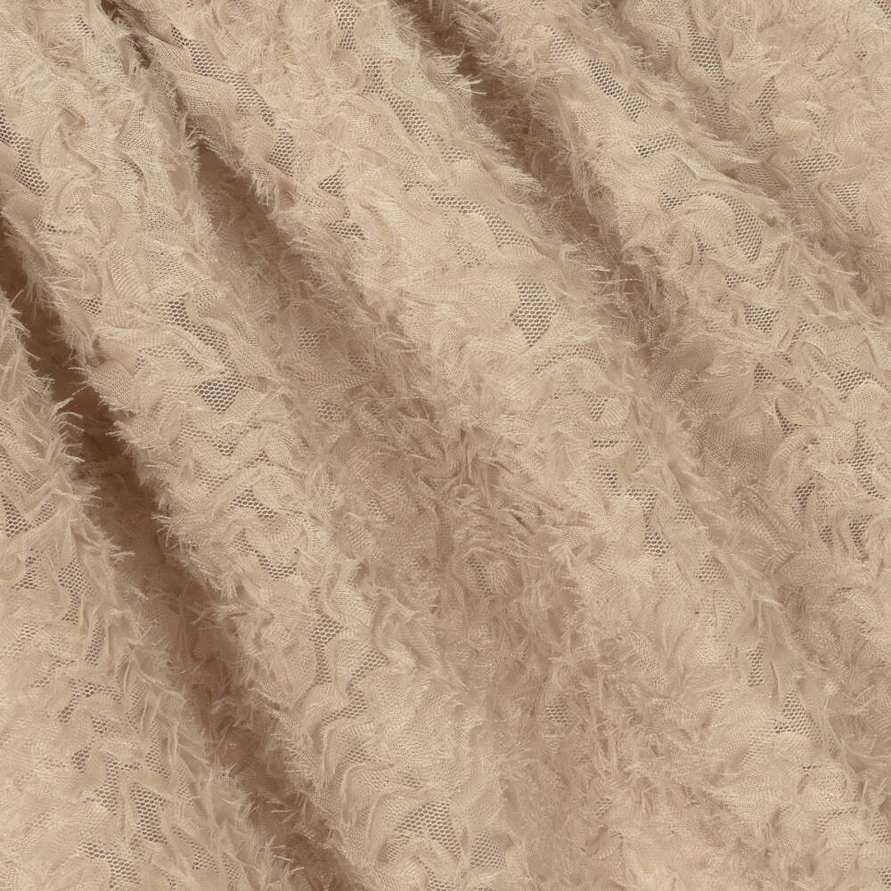 Irpa-Girls Gold Satin & Tulle Gown | Childrensalon Outlet